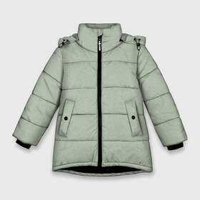 Зимняя куртка для девочек 3D с принтом Однотонный серо зелёный текстура в Курске, ткань верха — 100% полиэстер; подклад — 100% полиэстер, утеплитель — 100% полиэстер. | длина ниже бедра, удлиненная спинка, воротник стойка и отстегивающийся капюшон. Есть боковые карманы с листочкой на кнопках, утяжки по низу изделия и внутренний карман на молнии. 

Предусмотрены светоотражающий принт на спинке, радужный светоотражающий элемент на пуллере молнии и на резинке для утяжки. | 