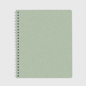Тетрадь с принтом Однотонный серо зелёный текстура в Курске, 100% бумага | 48 листов, плотность листов — 60 г/м2, плотность картонной обложки — 250 г/м2. Листы скреплены сбоку удобной пружинной спиралью. Уголки страниц и обложки скругленные. Цвет линий — светло-серый
 | 