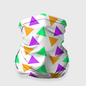 Бандана-труба 3D с принтом Яркие треугольники в Санкт-Петербурге, 100% полиэстер, ткань с особыми свойствами — Activecool | плотность 150‒180 г/м2; хорошо тянется, но сохраняет форму | 