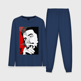 Мужская пижама с лонгсливом хлопок с принтом Эрнесто Че   Гевара ,  |  | Тематика изображения на принте: 