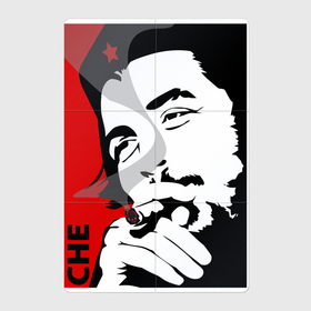 Магнитный плакат 2Х3 с принтом Эрнесто Че   Гевара в Курске, Полимерный материал с магнитным слоем | 6 деталей размером 9*9 см | Тематика изображения на принте: 