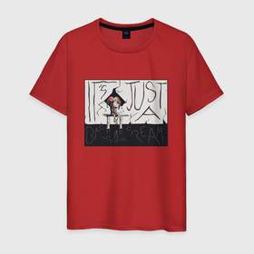 Мужская футболка хлопок с принтом Грустная Помни в Курске, 100% хлопок | прямой крой, круглый вырез горловины, длина до линии бедер, слегка спущенное плечо. | 