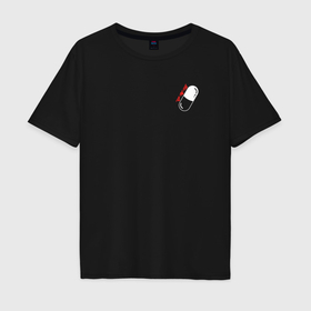 Мужская футболка хлопок Oversize с принтом Аниме Акира в Тюмени, 100% хлопок | свободный крой, круглый ворот, “спинка” длиннее передней части | Тематика изображения на принте: 