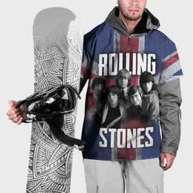Накидка на куртку 3D с принтом Rolling Stones   Great britain в Тюмени, 100% полиэстер |  | 