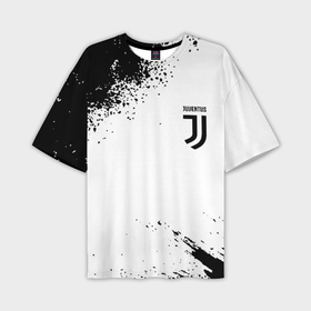 Мужская футболка oversize 3D с принтом Juventus sport color black ,  |  | Тематика изображения на принте: 