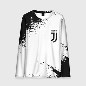 Мужской лонгслив 3D с принтом Juventus sport color black , 100% полиэстер | длинные рукава, круглый вырез горловины, полуприлегающий силуэт | Тематика изображения на принте: 
