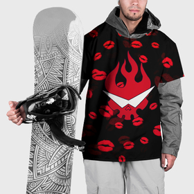 Накидка на куртку 3D с принтом Гуррен Лаганн love pattern в Кировске, 100% полиэстер |  | 