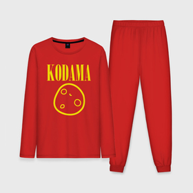 Мужская пижама с лонгсливом хлопок с принтом Nirvana kodama в Кировске,  |  | 