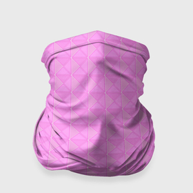 Бандана-труба 3D с принтом Объёмный розовый ромбы , 100% полиэстер, ткань с особыми свойствами — Activecool | плотность 150‒180 г/м2; хорошо тянется, но сохраняет форму | 