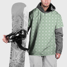 Накидка на куртку 3D с принтом Светло зелёный узоры в Петрозаводске, 100% полиэстер |  | Тематика изображения на принте: 