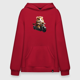 Худи SuperOversize хлопок с принтом Хомякат в Ухте, 70% хлопок, 30% полиэстер, мягкий начес внутри | карман-кенгуру, эластичная резинка на манжетах и по нижней кромке, двухслойный капюшон
 | 