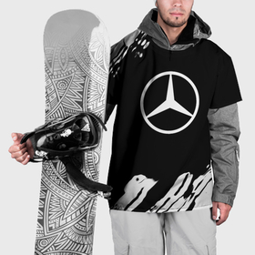 Накидка на куртку 3D с принтом Mercedes benz краски спорт в Курске, 100% полиэстер |  | 