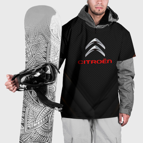 Накидка на куртку 3D с принтом Citroen sport geometry в Белгороде, 100% полиэстер |  | Тематика изображения на принте: 