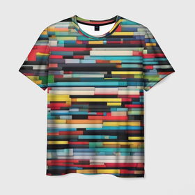 Мужская футболка 3D с принтом Настроечная таблицаа в Кировске, 100% полиэфир | прямой крой, круглый вырез горловины, длина до линии бедер | 