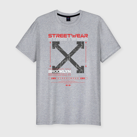 Мужская футболка хлопок Slim с принтом Arrow cross в Тюмени, 92% хлопок, 8% лайкра | приталенный силуэт, круглый вырез ворота, длина до линии бедра, короткий рукав | 