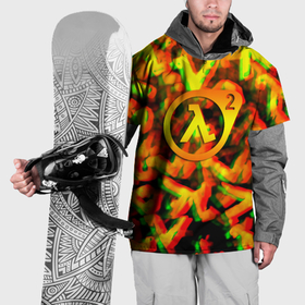 Накидка на куртку 3D с принтом Half life 2 глитч размытие валв фримен в Петрозаводске, 100% полиэстер |  | Тематика изображения на принте: 