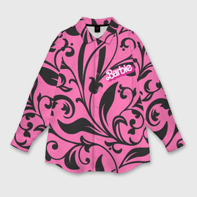 Мужская рубашка oversize 3D с принтом Barbie   floral pattern в Петрозаводске,  |  | 