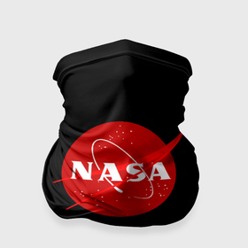 Бандана-труба 3D с принтом NASA redlogo space usa в Рязани, 100% полиэстер, ткань с особыми свойствами — Activecool | плотность 150‒180 г/м2; хорошо тянется, но сохраняет форму | 