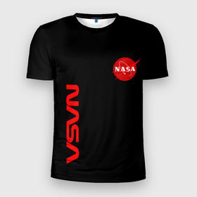 Мужская футболка 3D Slim с принтом NASA космос , 100% полиэстер с улучшенными характеристиками | приталенный силуэт, круглая горловина, широкие плечи, сужается к линии бедра | 