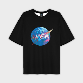 Мужская футболка oversize 3D с принтом NASA true space star в Тюмени,  |  | 