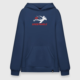 Худи SuperOversize хлопок с принтом Будь неоспоримым в Новосибирске, 70% хлопок, 30% полиэстер, мягкий начес внутри | карман-кенгуру, эластичная резинка на манжетах и по нижней кромке, двухслойный капюшон
 | 