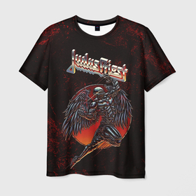 Мужская футболка 3D с принтом Painkiller Judas Priest в Екатеринбурге, 100% полиэфир | прямой крой, круглый вырез горловины, длина до линии бедер | 