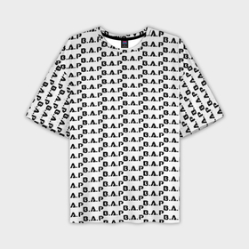 Мужская футболка oversize 3D с принтом BAP kpop steel pattern в Петрозаводске,  |  | 