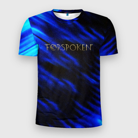 Мужская футболка 3D Slim с принтом Forspoken frey blue game abstraction в Санкт-Петербурге, 100% полиэстер с улучшенными характеристиками | приталенный силуэт, круглая горловина, широкие плечи, сужается к линии бедра | Тематика изображения на принте: 