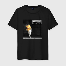Мужская футболка хлопок с принтом Sport frei   Lindemann в Кировске, 100% хлопок | прямой крой, круглый вырез горловины, длина до линии бедер, слегка спущенное плечо. | 