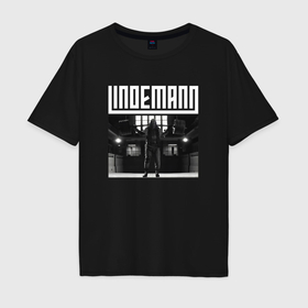 Мужская футболка хлопок Oversize с принтом Olympiad   Lindemann в Белгороде, 100% хлопок | свободный крой, круглый ворот, “спинка” длиннее передней части | 