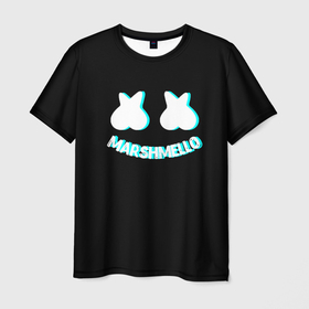 Мужская футболка 3D с принтом Маршмеллоу Крис Комсток в Курске, 100% полиэфир | прямой крой, круглый вырез горловины, длина до линии бедер | Тематика изображения на принте: 