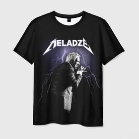 Мужская футболка 3D с принтом Meladze   Metallica в Курске, 100% полиэфир | прямой крой, круглый вырез горловины, длина до линии бедер | 