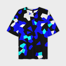 Мужская футболка oversize 3D с принтом Абстрактные геометрические фигурки в Курске,  |  | Тематика изображения на принте: 