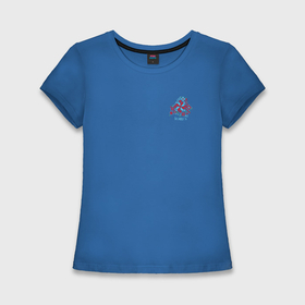 Женская футболка хлопок Slim с принтом Беларусь  орнамент ,  |  | 