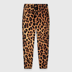 Мужские брюки 3D с принтом Цвет дикого леопарда в Екатеринбурге, 100% полиэстер | манжеты по низу, эластичный пояс регулируется шнурком, по бокам два кармана без застежек, внутренняя часть кармана из мелкой сетки | Тематика изображения на принте: 