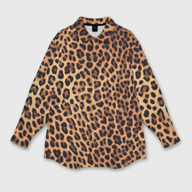 Мужская рубашка oversize 3D с принтом Цвет дикого леопарда ,  |  | Тематика изображения на принте: 