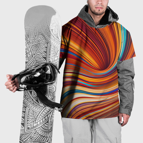Накидка на куртку 3D с принтом Цветные волны   нейросеть в Белгороде, 100% полиэстер |  | Тематика изображения на принте: 