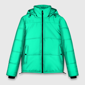 Мужская зимняя куртка 3D с принтом Яркий аквамарин в Новосибирске, верх — 100% полиэстер; подкладка — 100% полиэстер; утеплитель — 100% полиэстер | длина ниже бедра, свободный силуэт Оверсайз. Есть воротник-стойка, отстегивающийся капюшон и ветрозащитная планка. 

Боковые карманы с листочкой на кнопках и внутренний карман на молнии. | Тематика изображения на принте: 