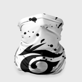 Бандана-труба 3D с принтом Freefire черные краски в Кировске, 100% полиэстер, ткань с особыми свойствами — Activecool | плотность 150‒180 г/м2; хорошо тянется, но сохраняет форму | 