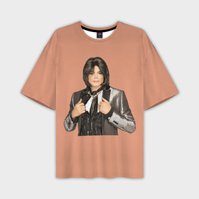 Мужская футболка oversize 3D с принтом Michael Jackson MJ в Тюмени,  |  | Тематика изображения на принте: 