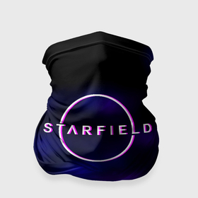 Бандана-труба 3D с принтом Starfield тёмное небо из игры в Кировске, 100% полиэстер, ткань с особыми свойствами — Activecool | плотность 150‒180 г/м2; хорошо тянется, но сохраняет форму | 