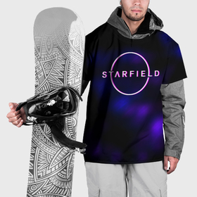 Накидка на куртку 3D с принтом Starfield тёмное небо из игры в Кировске, 100% полиэстер |  | 