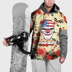 Накидка на куртку 3D с принтом Payday гранжевые краски гейм в Тюмени, 100% полиэстер |  | Тематика изображения на принте: 