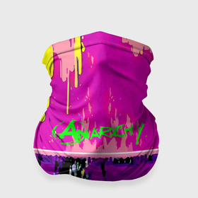 Бандана-труба 3D с принтом Counter Strike  neon revolution в Тюмени, 100% полиэстер, ткань с особыми свойствами — Activecool | плотность 150‒180 г/м2; хорошо тянется, но сохраняет форму | 