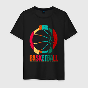 Мужская футболка хлопок с принтом Dreams basketball в Новосибирске, 100% хлопок | прямой крой, круглый вырез горловины, длина до линии бедер, слегка спущенное плечо. | Тематика изображения на принте: 