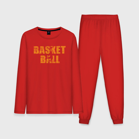 Мужская пижама с лонгсливом хлопок с принтом Basketball jumper в Рязани,  |  | 