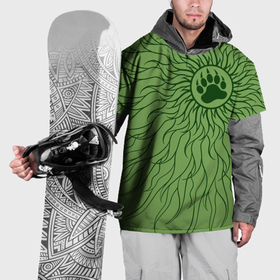 Накидка на куртку 3D с принтом Солнце и медвежья лапа в Санкт-Петербурге, 100% полиэстер |  | Тематика изображения на принте: 