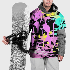 Накидка на куртку 3D с принтом Color expressive abstraction в Кировске, 100% полиэстер |  | Тематика изображения на принте: 