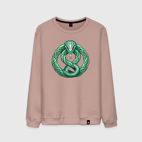 Мужской свитшот хлопок с принтом Кельтская змея в Санкт-Петербурге, 100% хлопок |  | Тематика изображения на принте: 