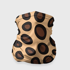 Бандана-труба 3D с принтом Леопардовые пятнышки в Курске, 100% полиэстер, ткань с особыми свойствами — Activecool | плотность 150‒180 г/м2; хорошо тянется, но сохраняет форму | 